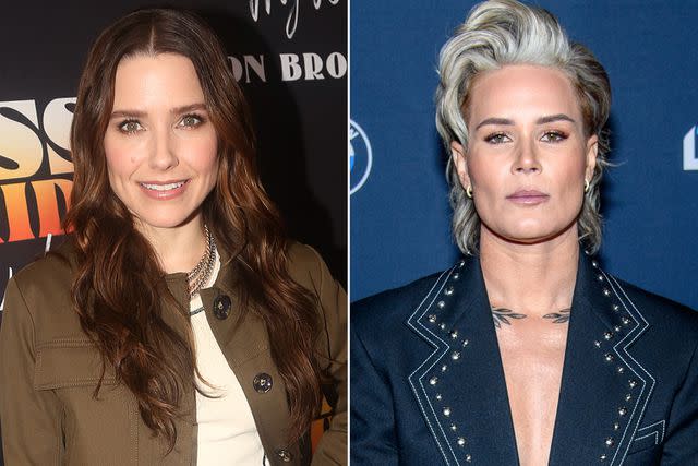 <p>Bruce Glikas/WireImage, Roy Rochlin/Getty</p> Sophia Bush (left) and Ashlyn Harris