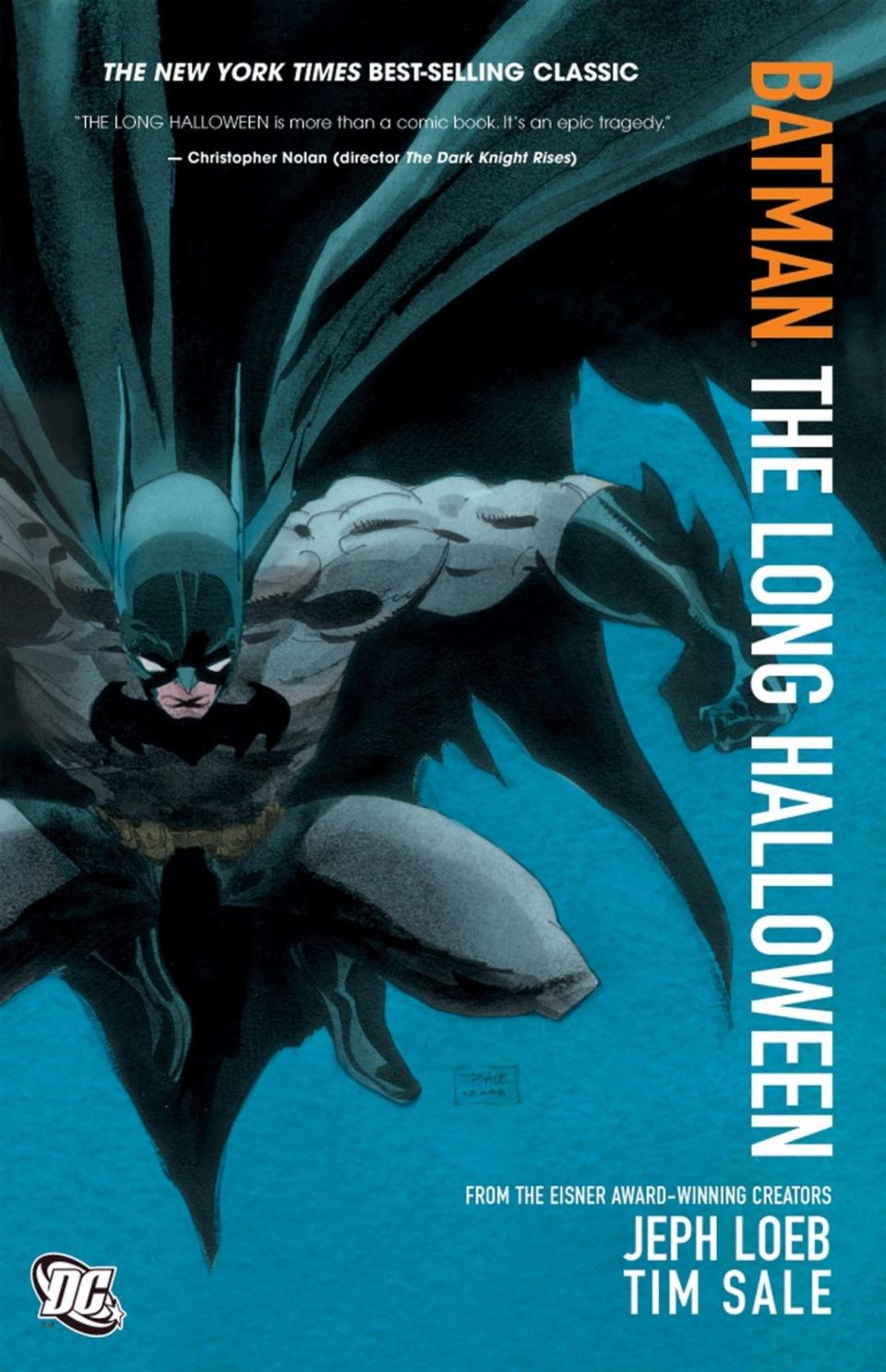 Batman on the cover of The Long Halloween comic