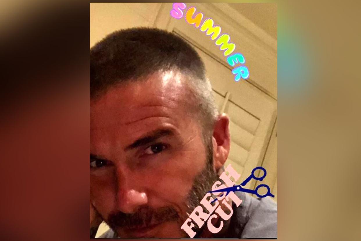 Fresh cut: David Beckham left fans flustered: David Beckham/Instagram