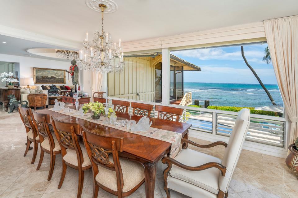 Dining room in Jim Nabors' former home.