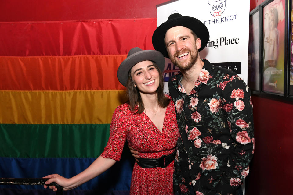 Longtime pals Creel and Sara Bareilles performed at the Stonewall Inn in 2019 and begin performances in the London production of "Waitress" later in January. (Photo: Craig Barritt via Getty Images)