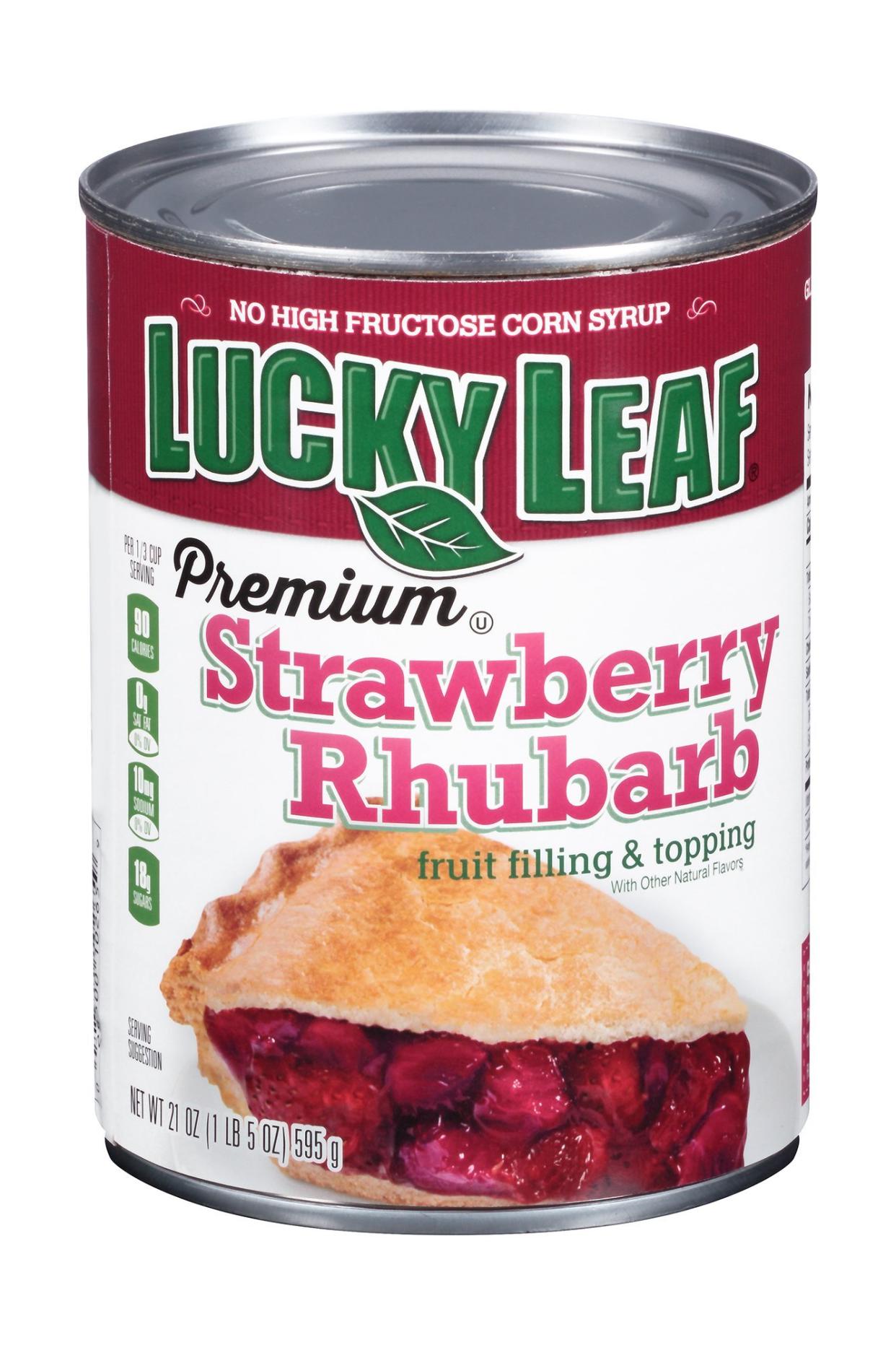 Lucky Leaf Premium Strawberry Rhubarb Fruit Filling & Topping