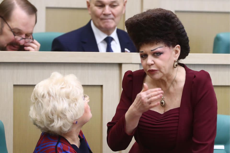 This Russian senator has gone viral online. Photo: Getty Images