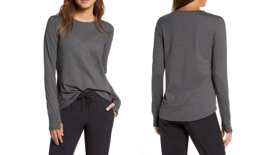 Zella Gen Long Sleeve Performance T-Shirt - Nordstrom, $40 (originally $49)