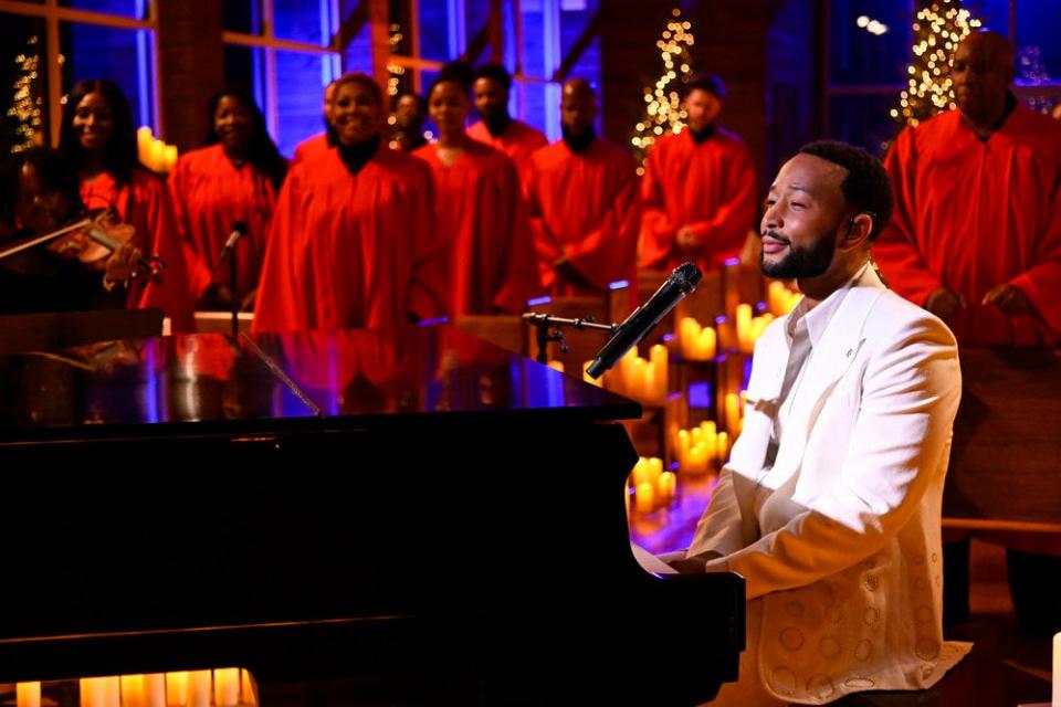 John Legend was among the performers on NBC's "Christmas at Graceland" TV special on Wednesday, Nov. 29, 2023.
