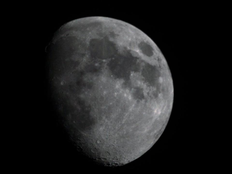 A live view of the Moon captured using a Unistellar eQuinox 2 smart telescope (Anthony Cuthbertson)