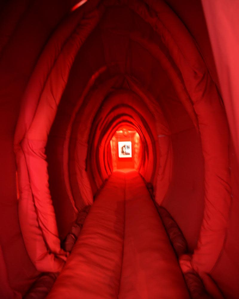 Part of Reshma Chhiba’s installation Giant Walk-In Vagina, in a former women’s prison in Johannesburg.