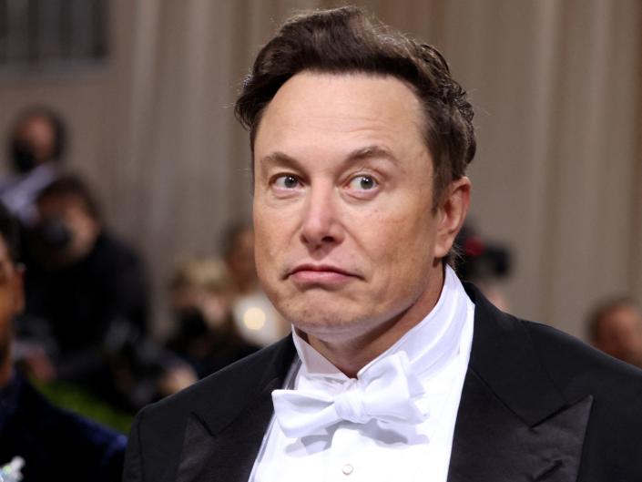 Elon Musk at Met Gala in 2022.