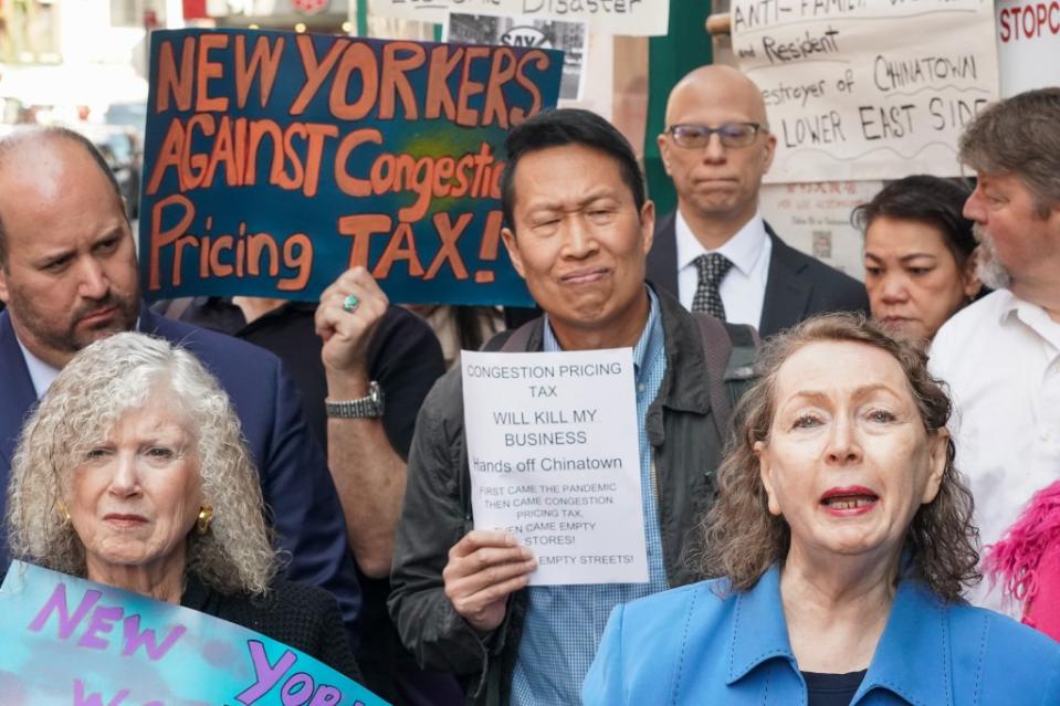 New Yorkers are making a last-ditch effort to stop congestion pricing from taking effect next month, arguing traffic won’t go away but will just be shuffled around. Robert Miller