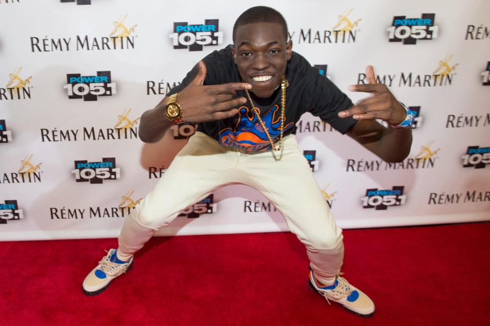 Bobby Shmurda arrives at Power 105.1's Powerhouse 2014 at Barclays Center in Brooklyn, New York on Oct. 30, 2014.