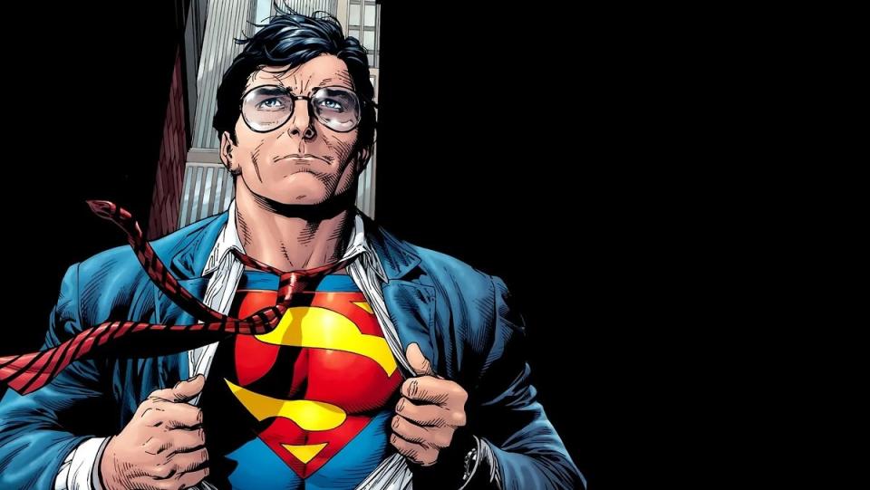 Clark Kent becoming Superman, art by Gary Frank.