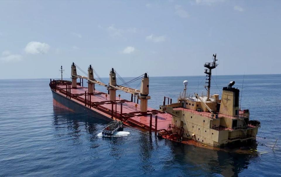 british registered cargo ship attacked by yemen houthis in red sea