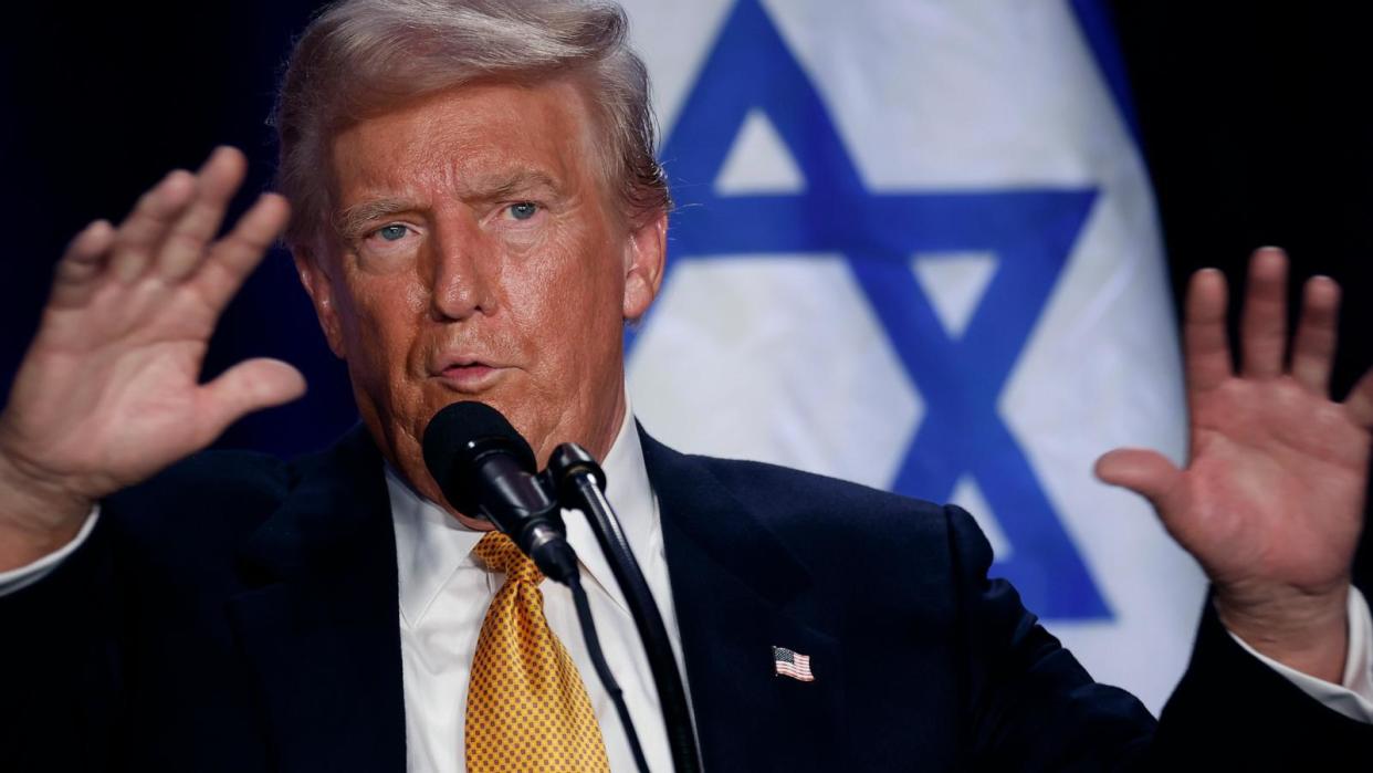 Former U.S. President Donald Trump, speaks before prominent Jewish donors at an event titled 'Fighting Anti-Semitism in America' at the Hyatt Regency Capitol Hill on September 19, 2024, in Washington, D.C. (Photo by Chip Somodevilla/Getty Images) (Chip Somodevilla/Getty Images)