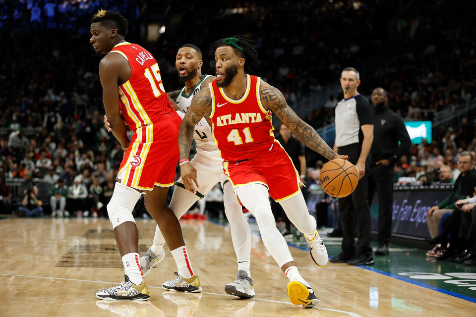 Saddiq Bey is in line for additional minutes with the Hawks, which means he can help fantasy basketball managers in multiple categories. (Photo by John Fisher/Getty Images)