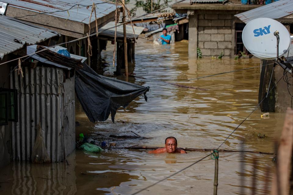 Typhoon Vamco caused death and destruction in the Philippines in 2020 (Getty Images)