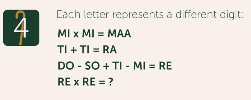 Each letter represents a different digit (PA)