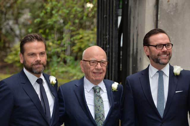 Rupert Murdoch and Jerry Hall wedding