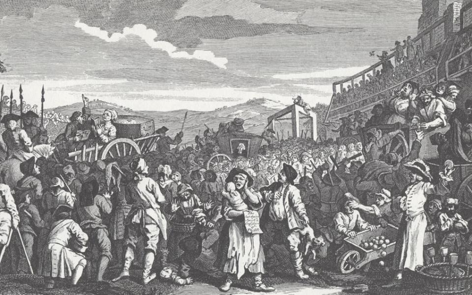 Hogarth's The Idle 'Prentice Executed at Tyburn - GETTY