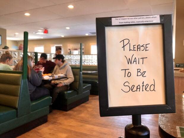 Restaurants were allowed to reopen their dining areas on Thursday after a lockdown that restricted them to takeout only. (Steve Bruce/CBC - image credit)