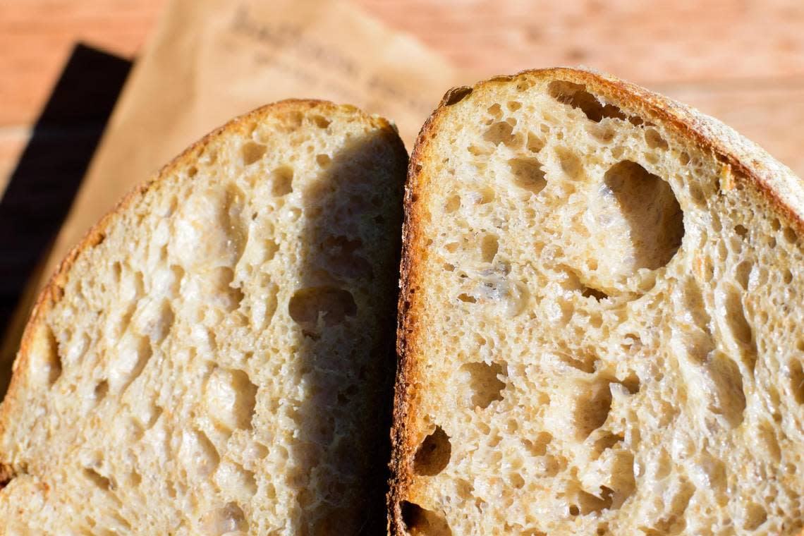 Balloon Roof Baking Co.’s fine sourdough loaves, with an array of flavors like roasted garlic and kalamata olive, are one of many reasons to shop for holiday supplies at the Proctor Farmers Market, every Saturday through Dec. 17.