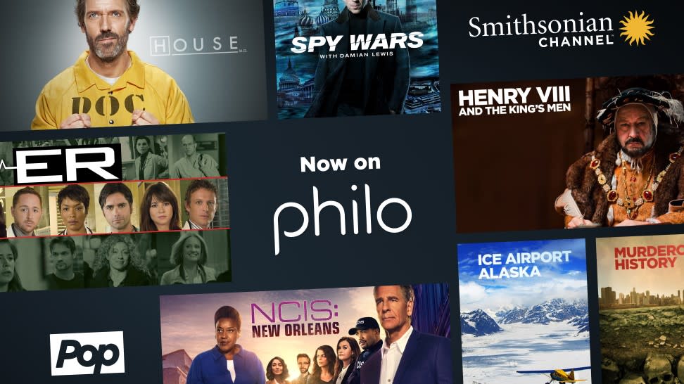  Philo Adds Pop, Smithsonian Channel. 