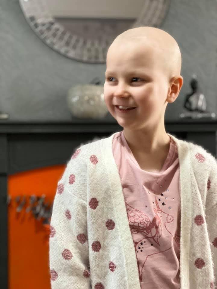 Lacey-Mae has also undergone four rounds of chemotherapy, the latest of which finishes in May this year. (Rob Spong/SWNS)