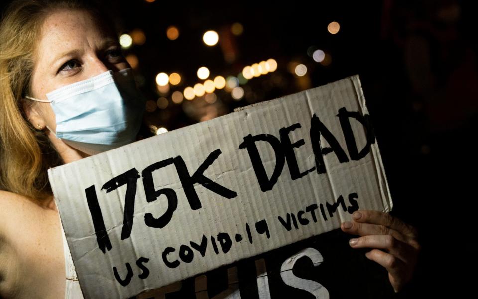 A march to honor people who have died during the coronavirus disease outbreak in Manhattan - REUTERS