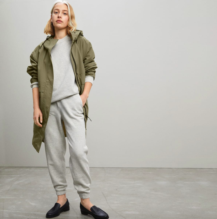 The ReNew Anorak in Bay Leaf. Image via Everlane. 