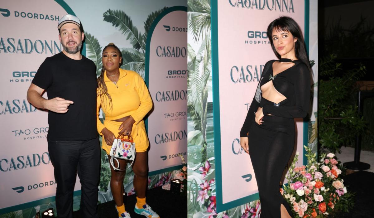 Serena Williams wears a yellow Nike shorts suit, Camila Cabello Dons cut-out dress and more at the Casadonna opening gala