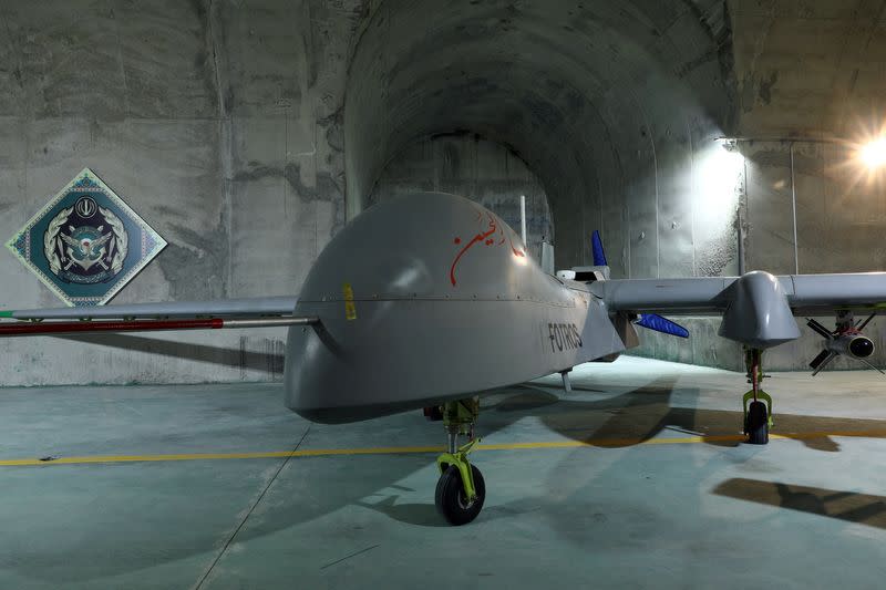 Iranian drones at underground site