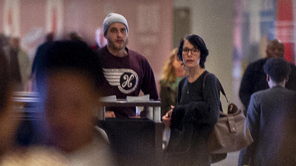 Henri van Breda is seen with his girlfriend during their arrival at the Cape Town International Airport on May 17, 2018. Source: Getty