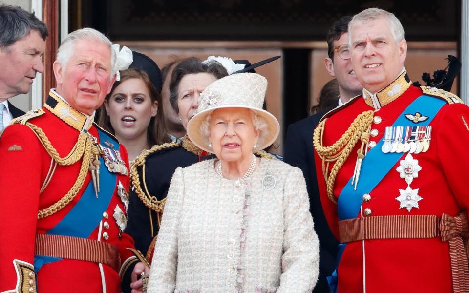 Prince Charles, Prince of Wales, Queen Elizabeth II and Prince Andrew, Duke of York - Max Mumby/Indigo/Getty Images