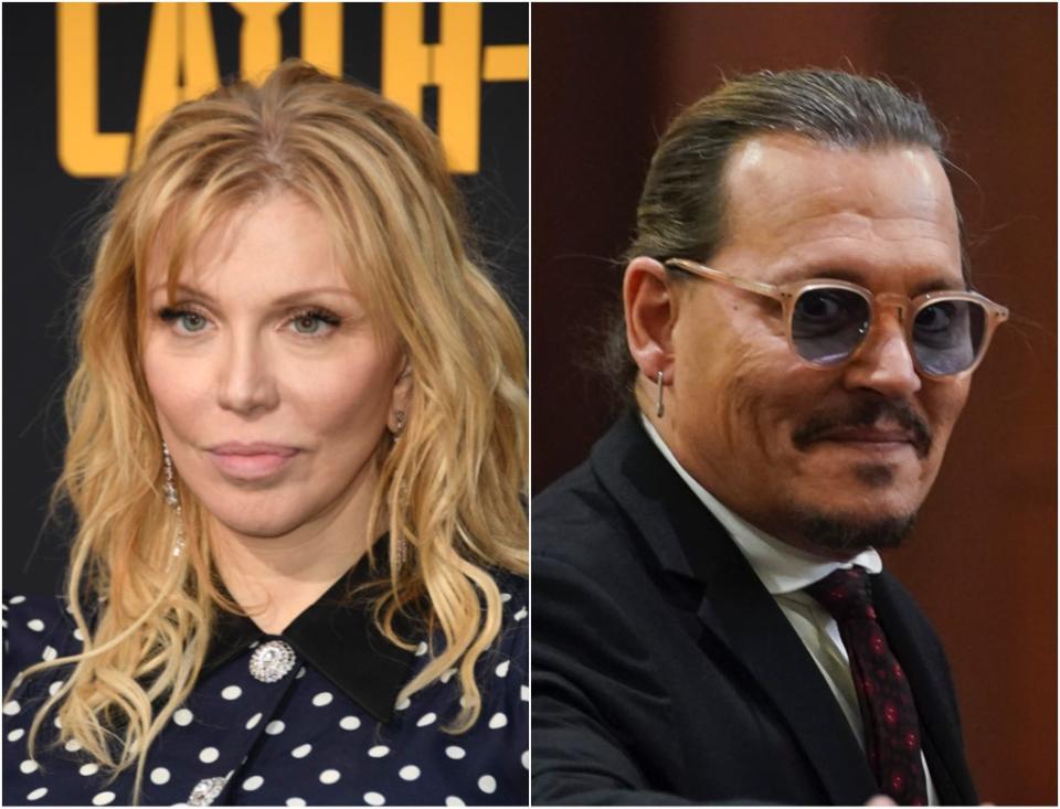 Courtney Love dice que Johnny Depp le salvó la vida (Getty Images)