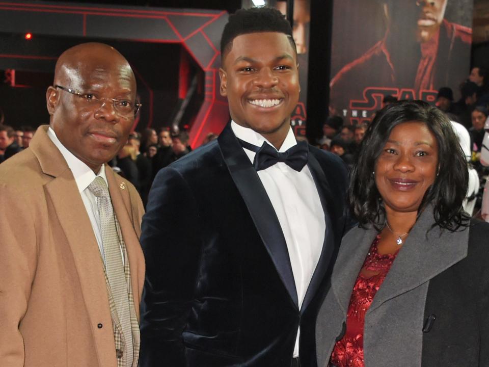 john boyega and parents december 2017