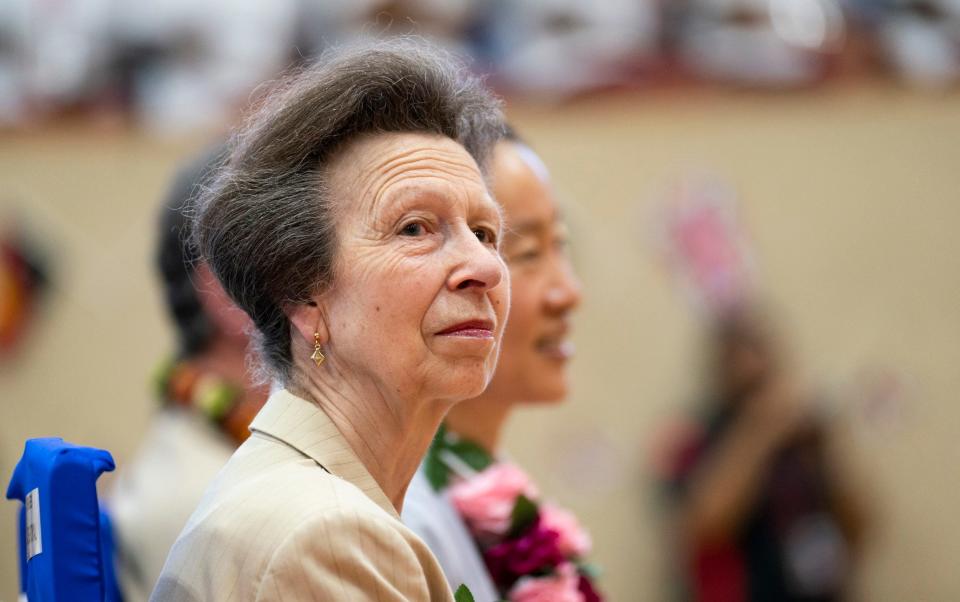 The Princess Royal in Papua New Guinea in April 2022