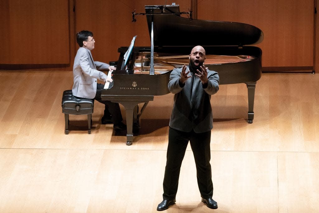 Ryan Speedo Green at a New York recital in 2019. The bass-baritone will return to Austin to sing in concert for Opera ATX at Austin PBS's new Media Studio. A recording will be distributed nationally.