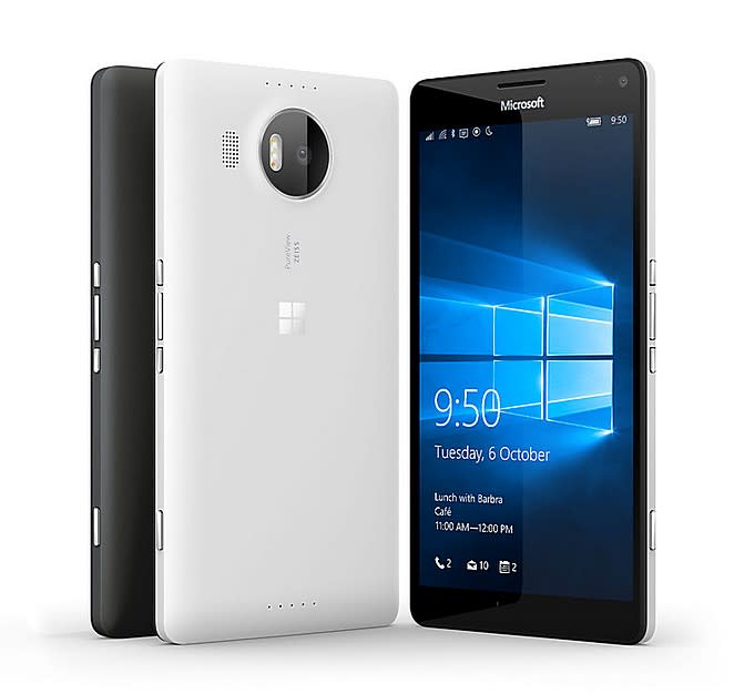 ▲Lumia 950/ Lumia 950 XL，是Microsoft最新正式發表的高階Windows 10手機。