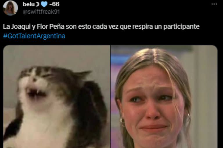 El llanto del jurado de Got Talent Argentina fue blanco de memes (Captura Twitter)