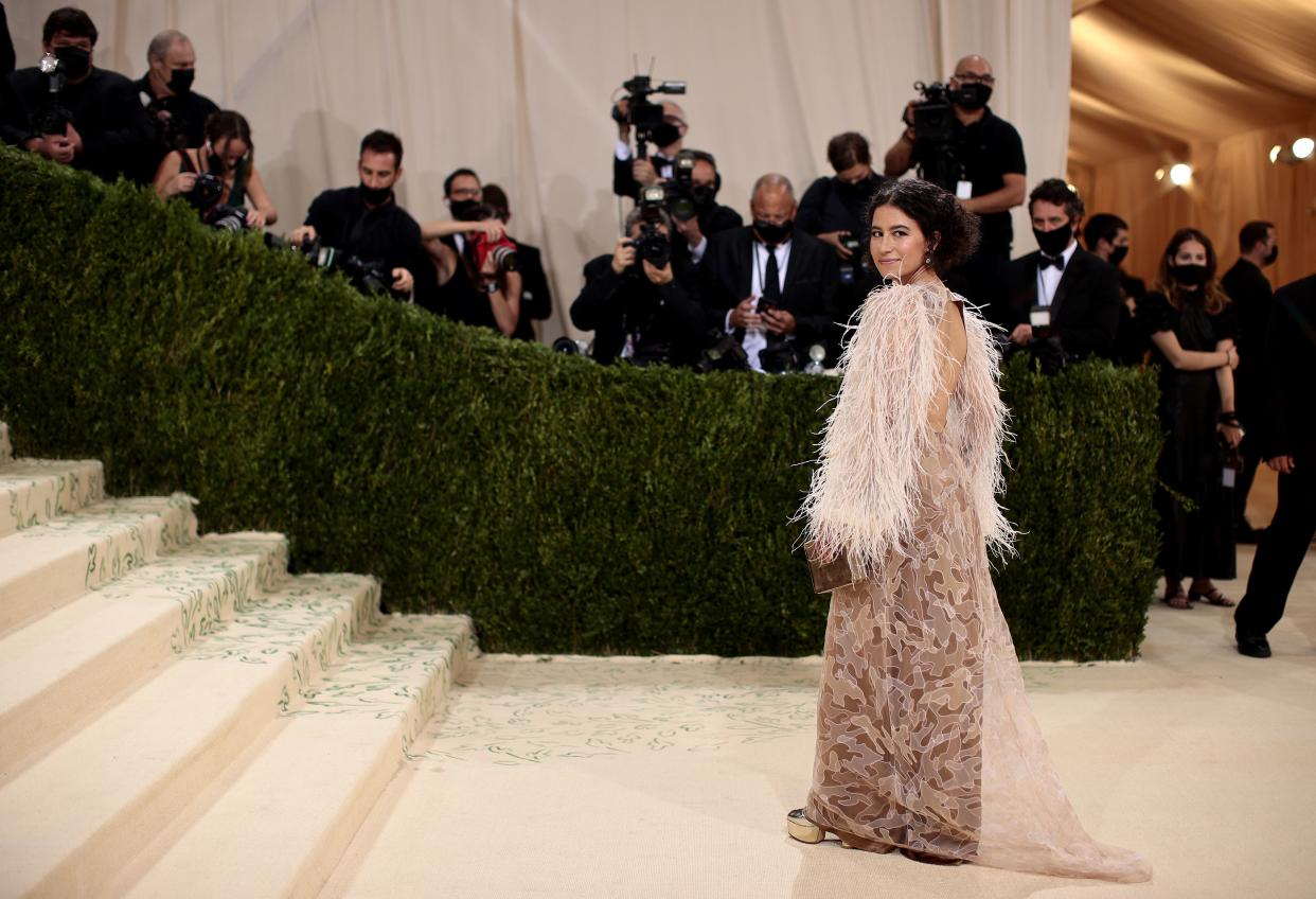 Ilana Glazer attends The 2021 Met Gala Celebrating In America: A Lexicon Of Fashion at Metropolitan Museum of Art on Sept. 13, 2021 in New York.