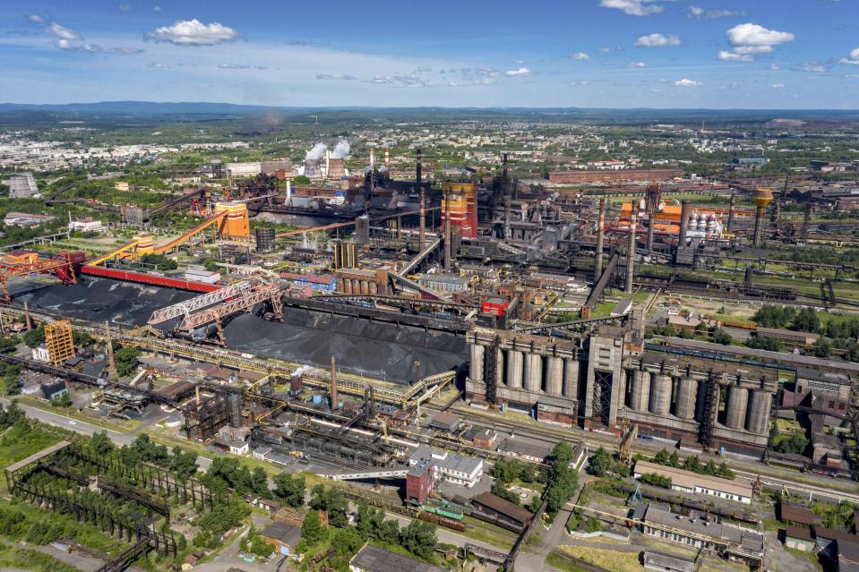 This June 6, 2020, photo, shows the industrial area of Nizhny Tagil, some 1,400 kilometers (870 miles) east of Moscow, Russia. In 2011, the city became known as “Putingrad” for its residents’ fervent support of Russian President Vladimir Putin. Workers who once defended Putin now are speaking out against the constitutional reforms that would allow him to stay in office until 2036, saying economic conditions have worsened during his tenure. (AP Photo/Anton Basanayev)