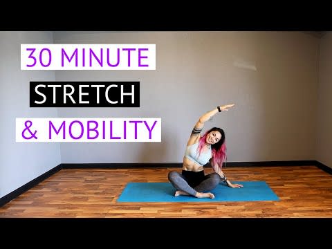 <p>Not every workout has to push you to your limits. If your body's craving a rest day or a little extra stretching, give this mobility workout a go. The easy movements will help with lingering stiffness and leave you feeling calm and centered.</p><p><a href="https://www.youtube.com/watch?v=QIc_rQ7MgyI" rel="nofollow noopener" target="_blank" data-ylk="slk:See the original post on Youtube;elm:context_link;itc:0;sec:content-canvas" class="link ">See the original post on Youtube</a></p>