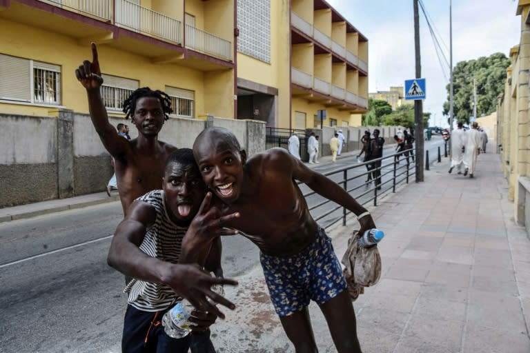 Over 100 migrants made their way into Ceuta in August after storming a barbed-wire border fence with Morocco