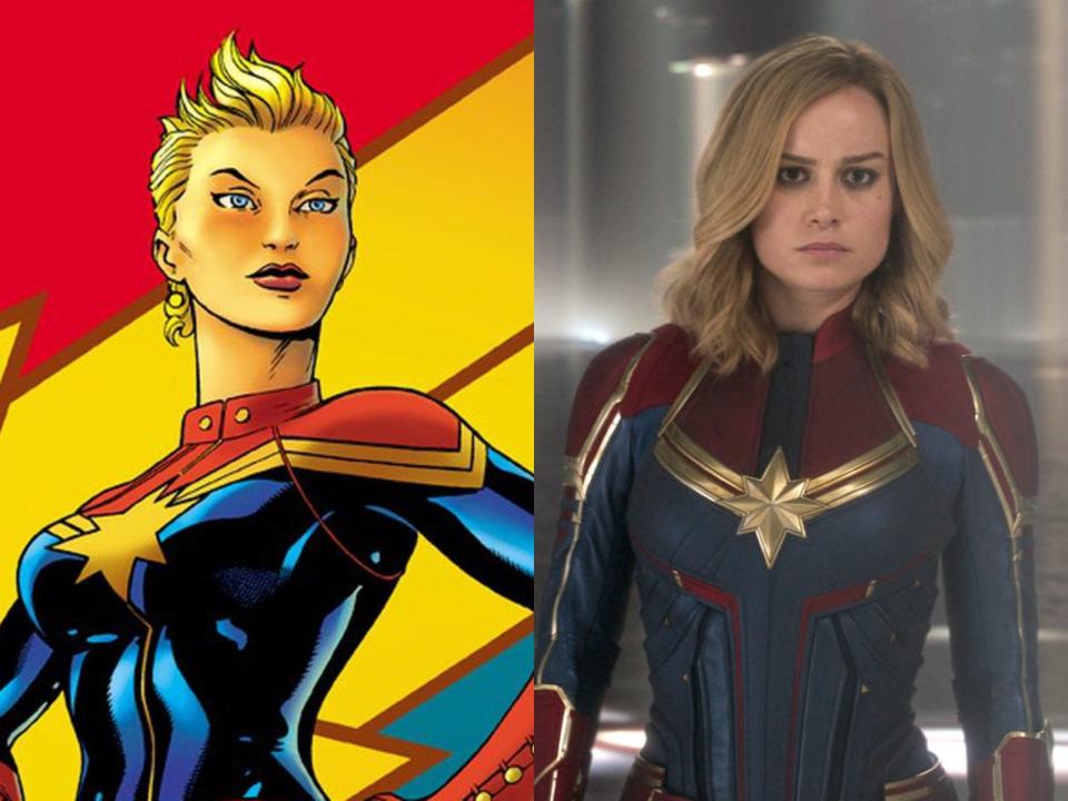 captain marvel comics mcu