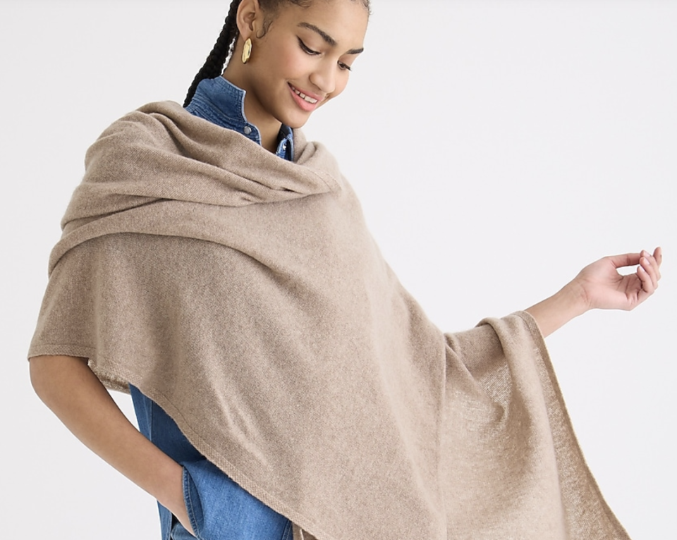 Cashmere Wool Poncho