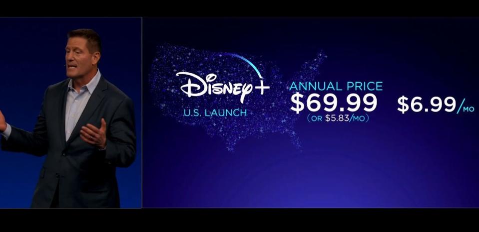 After much teasing, Disney has revealed all the details of its streamingservice, bringing the full might of its animated movie back-catalog alongsideall