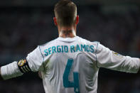 Soccer Football - Real Madrid vs Barcelona - Spanish Super Cup Second Leg - Madrid, Spain - August 17, 2017 Real Madrid’s Sergio Ramos REUTERS/Juan Medina