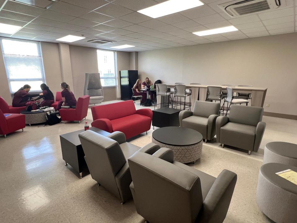 Renovations to Gadsden State Community College's Bevill and Helderman Halls include new lounges for Health Sciences students.