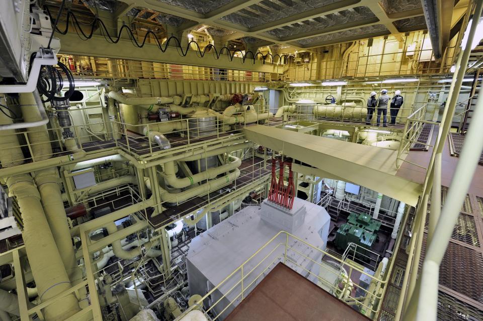 Russia floating power plant interior 2