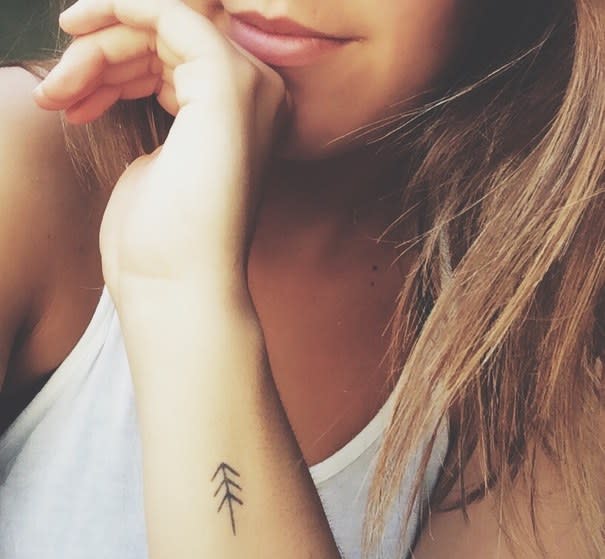 pine tree tattoo