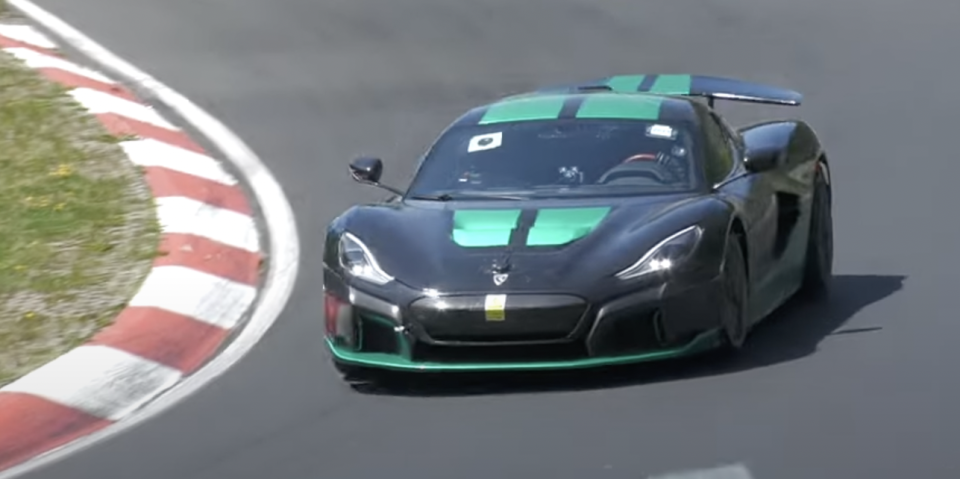 rimac nevera on the nurburgring